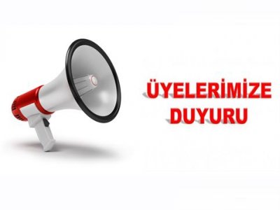 ÜYELERİMİZİN İLETİŞİM BİLGİLERİNİ GÜNCELLEMESİ HAKKINDA DUYURU