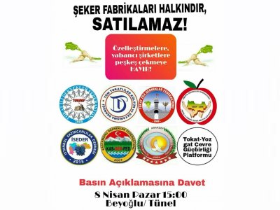 BEYOĞLU`NDA ŞEKER FABRİKALARI PROTESTOSUNA KATILDIK