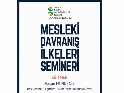 SEMİNER DUYURUSUMESLEKİ DAVRANIŞ İLKELERİ SEMİNERİ