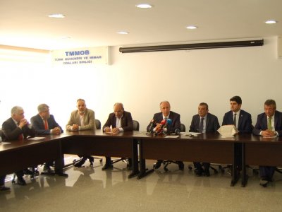 CUMHURBAŞKANI ADAYI MUHARREM İNCE TMMOB`Yİ ZİYARET ETTİ