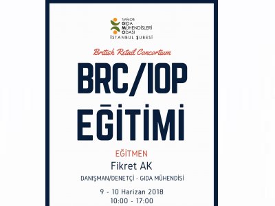 BRCIOP AMBALAJ VE MALZEMELER İÇİN KÜRESEL STANDART TEMEL EĞİTİMİ 