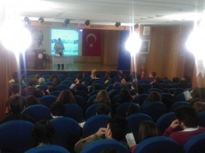 SELİMİYE MESLEKİ VE TEKNİK ANADOLU LİSESİ`NDE GIDA MÜHENDİSLİĞİ MESLEĞİMİZ VE ODAMIZ TANITILDI