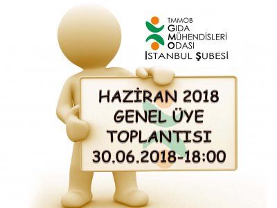 HAZİRAN 2018 GENEL ÜYE TOPLANTISIDUYURU