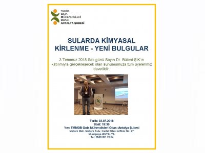 `SULARDA KİMYASAL KİRLENMEYENİ BULGULAR`SUNUMU
