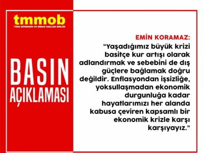 KRİZİN SORUMLUSU AKP’NİN YANLIŞ EKONOMİ POLİTİKALARIDIR