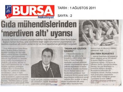 GIDA MÜHENDİSLERİNDEN UYARI