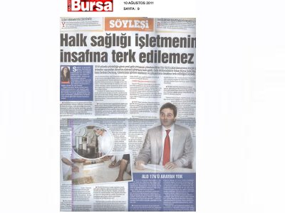 HALK SAĞLIĞI İŞLETMENİN İNSAFINA TERK EDİLEMEZ