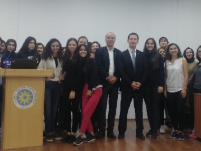 YILDIZ TEKNİK ÜNİVERSİTESİ`NDE ODA TANITIMI VE MESLEKİ SÖYLEŞİ GERÇEKLEŞTİRİLDİ