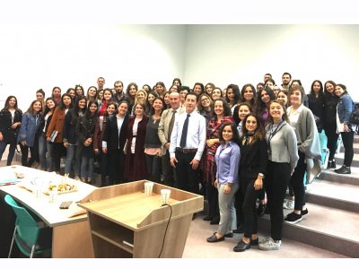 YEDİTEPE ÜNİVERSİTESİNDE ODA TANITIMI VE MESLEKİ SÖYLEŞİ GERÇEKLEŞTİRİLDİ