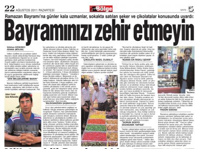 BAYRAMINIZI ZEHİR ETMEYİN