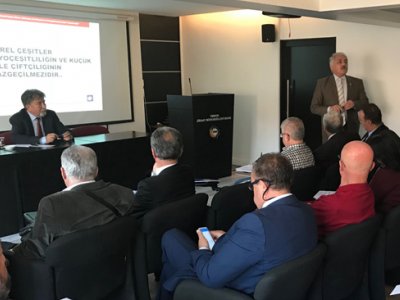 “YEREL ÇEŞİTLERİN KAYIT ALTINA ALINMASI ÜRETİLMESİ VE PAZARLANMASINA DAİR YÖNETMELİK” TOPLANTI’SINA KATILDIK