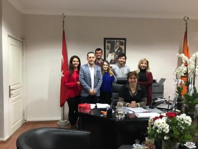 EÜ GIDA MÜHENDİSLİĞİ BÖLÜM BAŞKANI PROF DR FİGEN ERTEKİN MAKAMINDA ZİYARET EDİLDİ