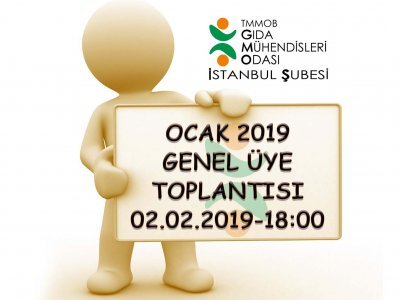 OCAK 2019 GENEL ÜYE TOPLANTI DUYURUSU
