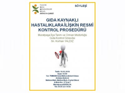 GIDA KAYNAKLI HASTALIKLARA İLİŞKİN KONTROL PROSEDÜRÜ SÖYLEŞİSİ