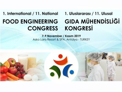 1ULUSLARARASI 11 ULUSAL GIDA MÜHENDİSLİĞİ KONGRESİDUYURU