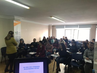 ISO 9001:2015 KALİTE YÖNETİM SİSTEMİ TEMEL EĞİTİMİ GERÇEKLEŞTİRİLMİŞTİR