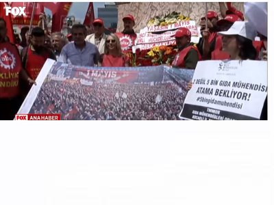 ODA`MIZ 1 MAYIS TAKSİM MEYDANI`NDA MESLEKTAŞLARIMIZIN TALEPLERİYLE FOX ANA HABER`DE