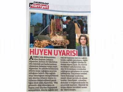 HÜRRİYET GAZETESİHİJYEN UYARISI
