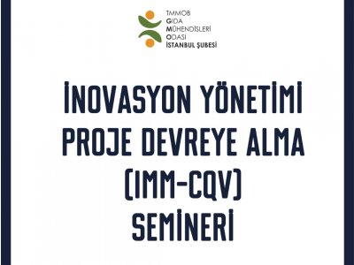 INOVASYON YÖNETİMİPROJE DEVREYE ALMA IIMCQV SEMİNERİ