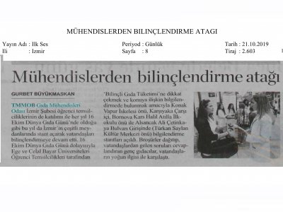 İLKSES GAZETESİ: MÜHENDİSLERDEN BİLİNÇLENDİRME ATAĞI