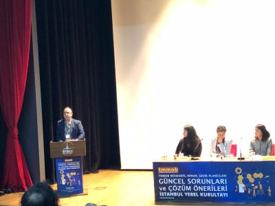 MÜHENDİS MİMAR VE ŞEHİR PLANCILARI GÜNCEL SORUNLARI VE ÇÖZÜM ÖNERİLERİ İSTANBUL YEREL KURULTAYI`NA KATILDIK