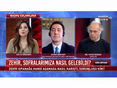 HABERTÜRK TVGIDA ZEHİRLENMELERİŞUBE BAŞKANIMIZ ZAFER ŞENYURT RÖPORTAJ