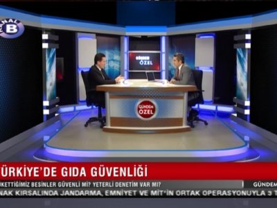 KANAL B TVTÜRKİYE`DE GIDA GÜVENLİĞİŞUBE BAŞKANIMIZ ZAFER ŞENYURT CANLI YAYIN KONUĞU
