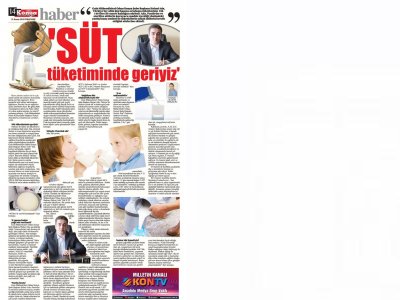 YENİ KONYA GAZETESİ SÜT TÜKETİMİNDE GERİYİZ21 KASIM 2019