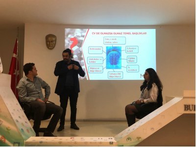 İŞ GÖRÜŞMELERİNDE MÜLAKAT TEKNİKLERİ VE ÖZGEÇMİŞ HAZIRLAMA SEMİNERİ GERÇEKLEŞTİRİLDİ