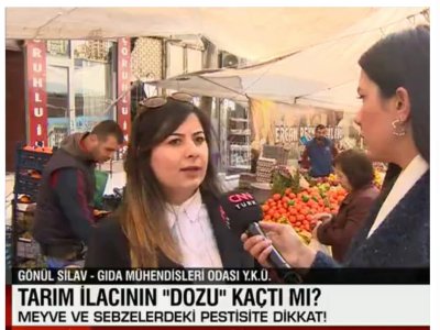 CNN TÜRK TVSEBZE VE MEYVELERDEKİ PESTİSİT KALINTISIGÖNÜL SİLAV TUZLU RÖPOTAJ