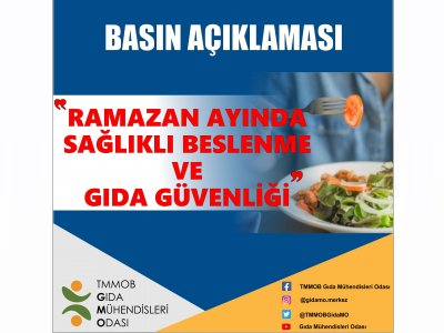 RAMAZAN AYINDA SAĞLIKLI BESLENME VE GIDA GÜVENLİĞİ