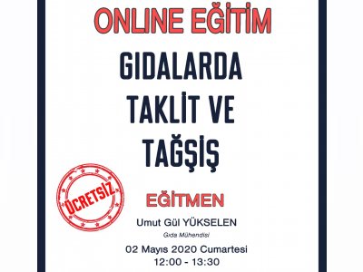 GIDALARDA TAKLİT VE TAĞŞİŞ ONLİNE EĞİTİM DUYURUSU