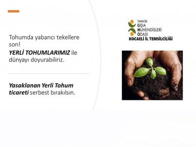 TOHUMDA YABANCI TEKELLERE SON YERLİ TOHUMLARLA DÜNYAYI DOYURABİLİRİZ