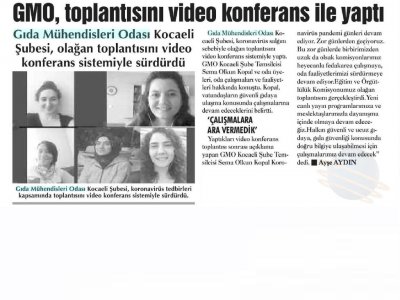 KOMİSYONLARIMIZIN VİDEO KONFERANS YOLUYLA YAPTIĞI TOPLANTILAR BASINDA

