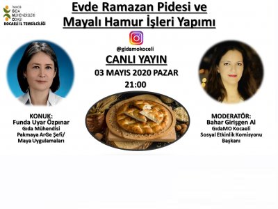 ALANINDA UZMAN PAKMAYA MAYA UYGULAMALARI ARGE ŞEFİ GIDA MÜHENDİSİ FUNDA ÖZPINAR HANIM TEKNİK BİLGİLERİ VE TECRÜBE PAYLAŞIMLARIYLA YARIN AKŞAM 2100`DA INSTAGRAM`DA CANLI YAYIN KONUĞUMUZ
INSTAGRAM HESABIMIZI TAKİP EDEREK İZLEYEBİLİRSİNİZ
BEKLERİZ
