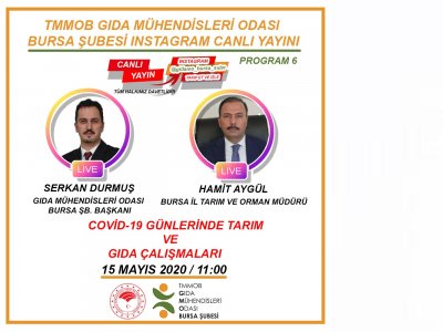 YARIN CANLI YAYINCOVİD19 GÜNLERİNDE TARIM VE GIDA ÇALIŞMALARI 