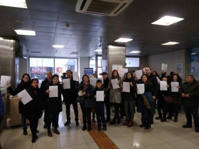 BUGÜN YAPTIĞIMIZ KOCAELİ PTT ÖNÜNDEKİ AÇIKLAMAMIZ