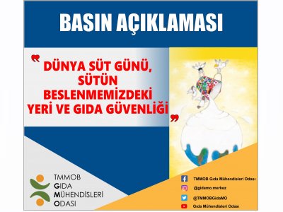 DÜNYA SÜT GÜNÜ SÜTÜN BESLENMEMİZDEKİ YERİ VE GIDA GÜVENLİĞİ