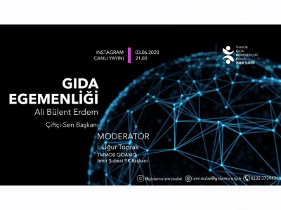INSTAGRAM CANLI YAYININDA BULUŞALIM ÇİFTÇİSEN BAŞKANI ALİ BÜLENT ERDEM İLE GIDA EGEMENLİĞİNİ KONUŞACAĞIZ 