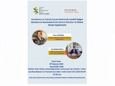 KONAKLAMA VE YİYECEKİÇECEK SEKTÖRÜNDE COVİD19 SALGINI SÜRESİNCE VE SONRASINDA KRİTİK KONTROL KONTROL NOKTALARI İLE ÖNLEM AMAÇLI UYGULAMALAR 