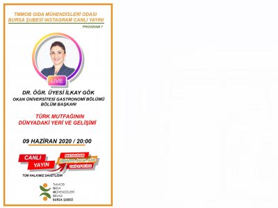 TÜRK MUTFAĞININ DÜNYADAKİ YERİ VE GELİŞİMİ INSTAGRAM CANLI YAYIN SÖYLEŞİSİ