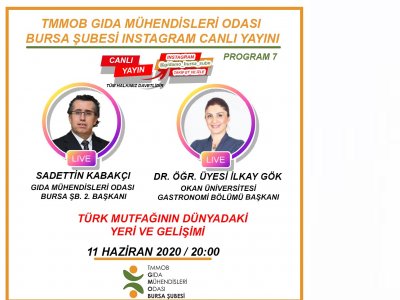 TÜRK MUTFAĞININ DÜNYADAKİ YERİ VE GELİŞİMİ INSTAGRAM CANLI YAYIN SÖYLEŞİSİ