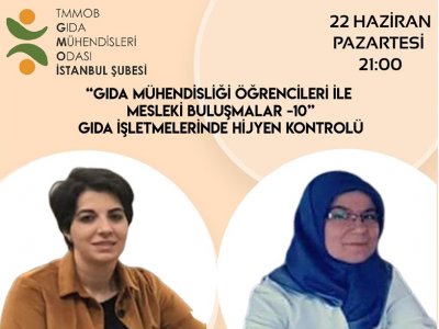 GIDA MÜHENDİSLİĞİ ÖĞRENCİLERİ İLE MESLEKİ BULUŞMALARIMZIN 10SUNU GERÇEKLEŞTİRDİK