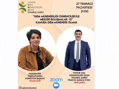 GIDA MÜHENDİSLİĞİ ÖĞRENCİLERİ İLE MESLEKİ BULUŞMALARIMZIN 12SİNİ GERÇEKLEŞTİRDİK