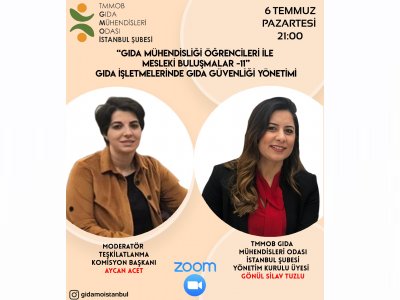 GIDA MÜHENDİSLİĞİ ÖĞRENCİLERİ İLE MESLEKİ BULUŞMALARIMZIN 11SİNİ GERÇEKLEŞTİRDİK