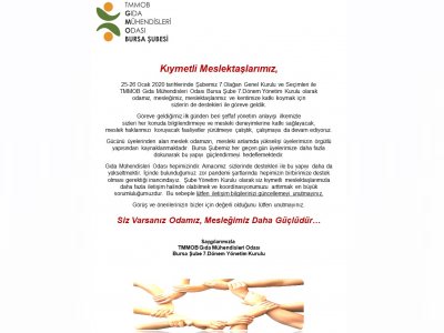 SİZ VARSANIZ ODAMIZ MESLEĞİMİZ DAHA GÜÇLÜDÜR