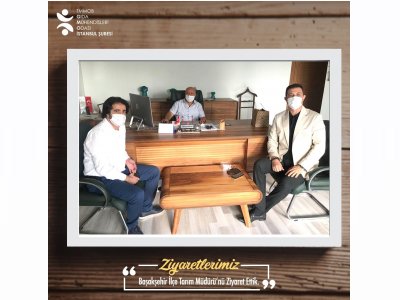 İSTANBUL İLİ BAŞAKŞEHİR İLÇE TARIM VE ORMAN MÜDÜRÜ SAYIN MUZAFFER KARTAL`I ZİYARET ETTİK