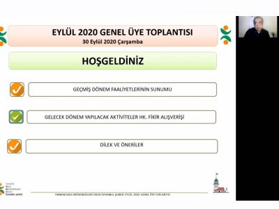 30 EYLÜLDE ONLİNE GENEL ÜYE TOPLANTISI GERÇEKLEŞTİRDİK