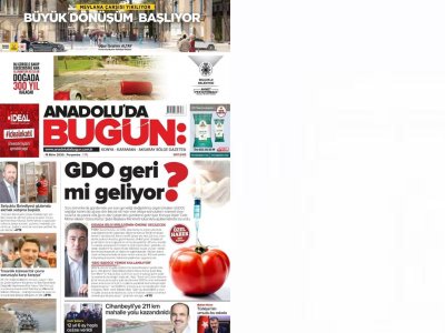 ANADOLU`DA BUGÜN GAZETESİ GDO GERİ Mİ GELİYOR 15 EKİM 2020