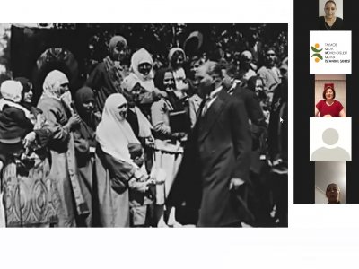 KADIN BULUŞMASICUMHURİYET TARİHİNDE KADIN KONULU ONLİNE SÖYLEŞİ GERÇEKLEŞTİRİLDİ